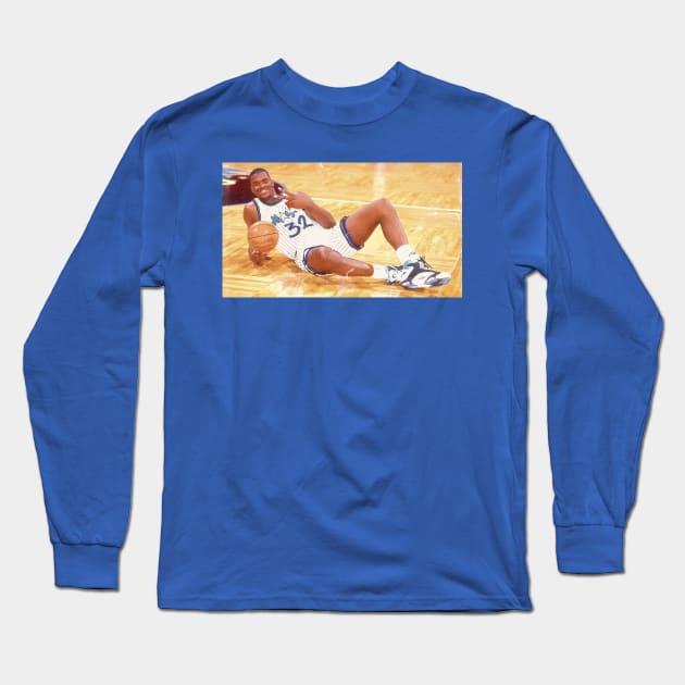 92’ Shaq Long Sleeve T-Shirt by M.I.M.P.